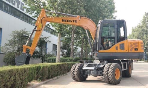 Колесный мини-экскаватор HENGTE HT75W